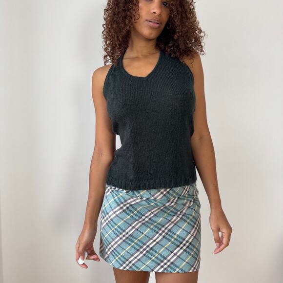 Euro Vintage Mohair Halter Knit Top (Medium) - Picture 3 of 9